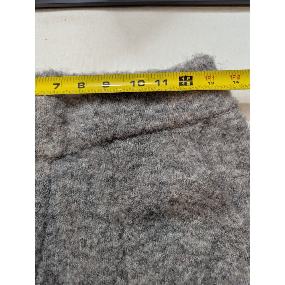 Le Bon Shoppe Monte Pants Womens M Gray Boucle Sweater Knit Lounge Wide Leg - Picture 5 of 6
